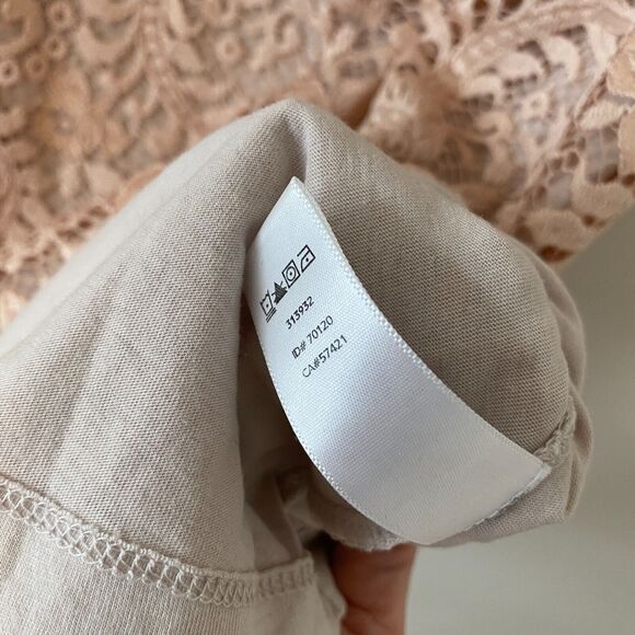 LOFT Flowy Dusty-Rose Floral Lace Lined Sleeveless Blouse Key Hole Back XSP - Picture 3 of 10